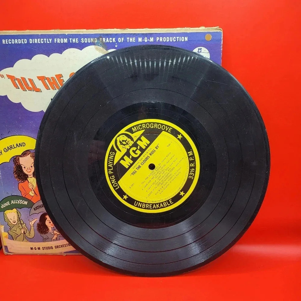Till The Clouds Roll By Soundtrack Album 10" LP Jerome Kern MGM E-501 Record - Picture 3 of 6